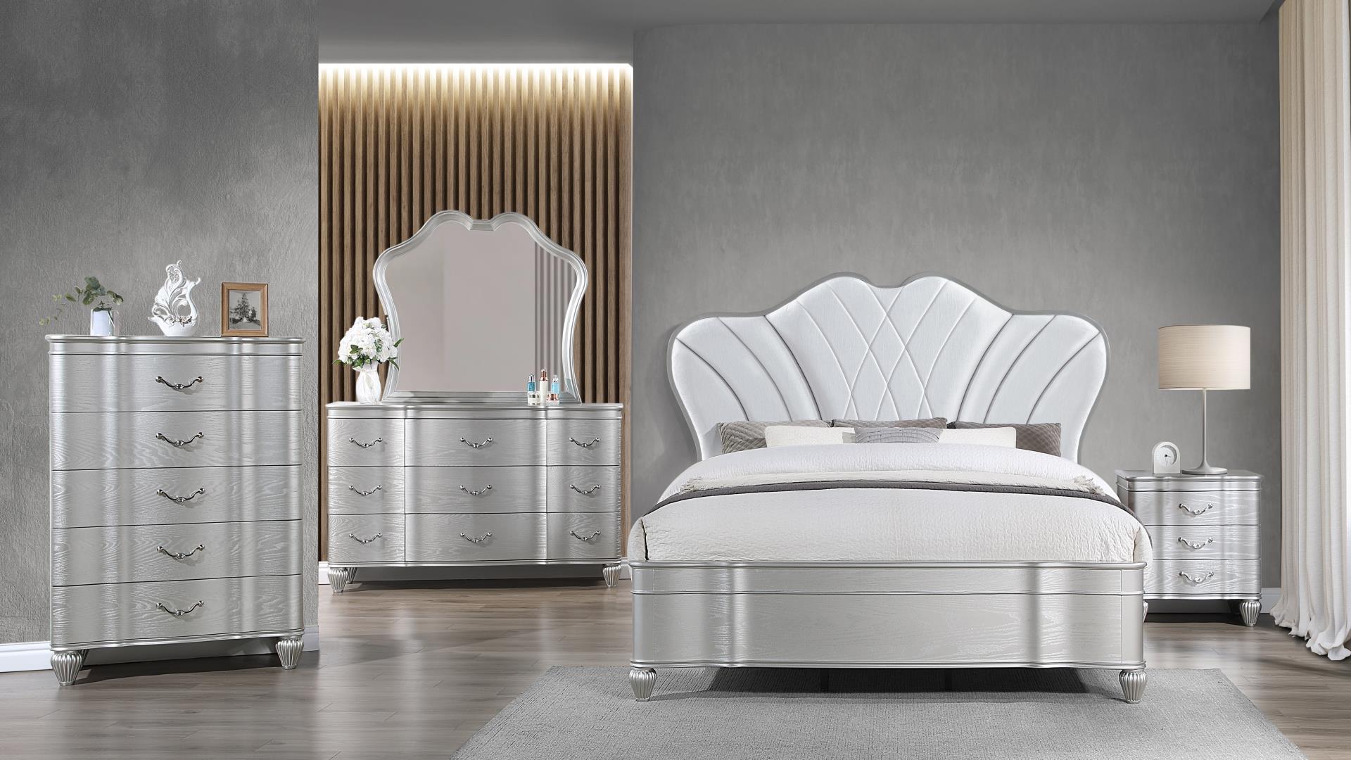 Eros Bedroom Sets Silver