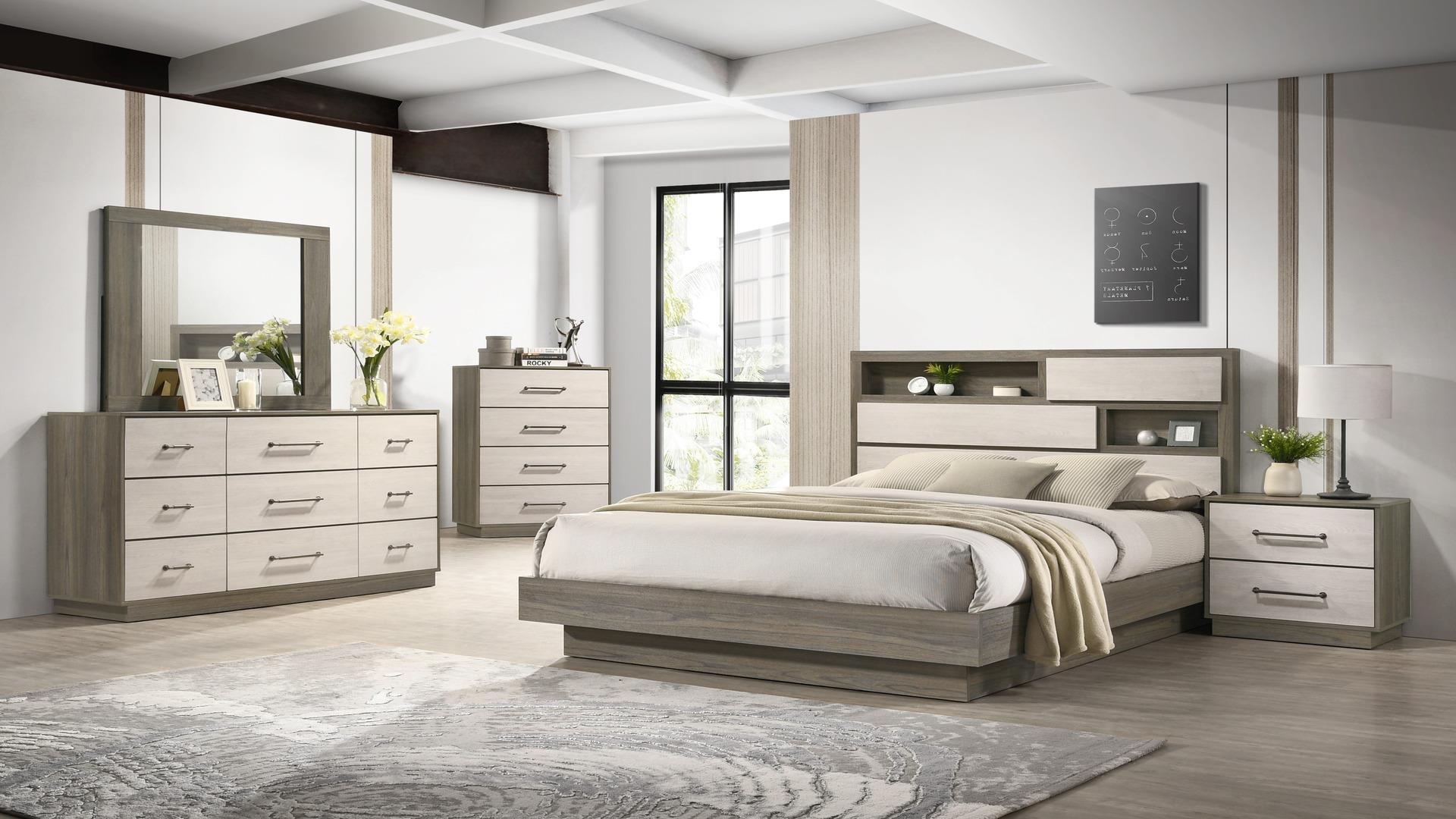 Gem Bedroom Set in Gray