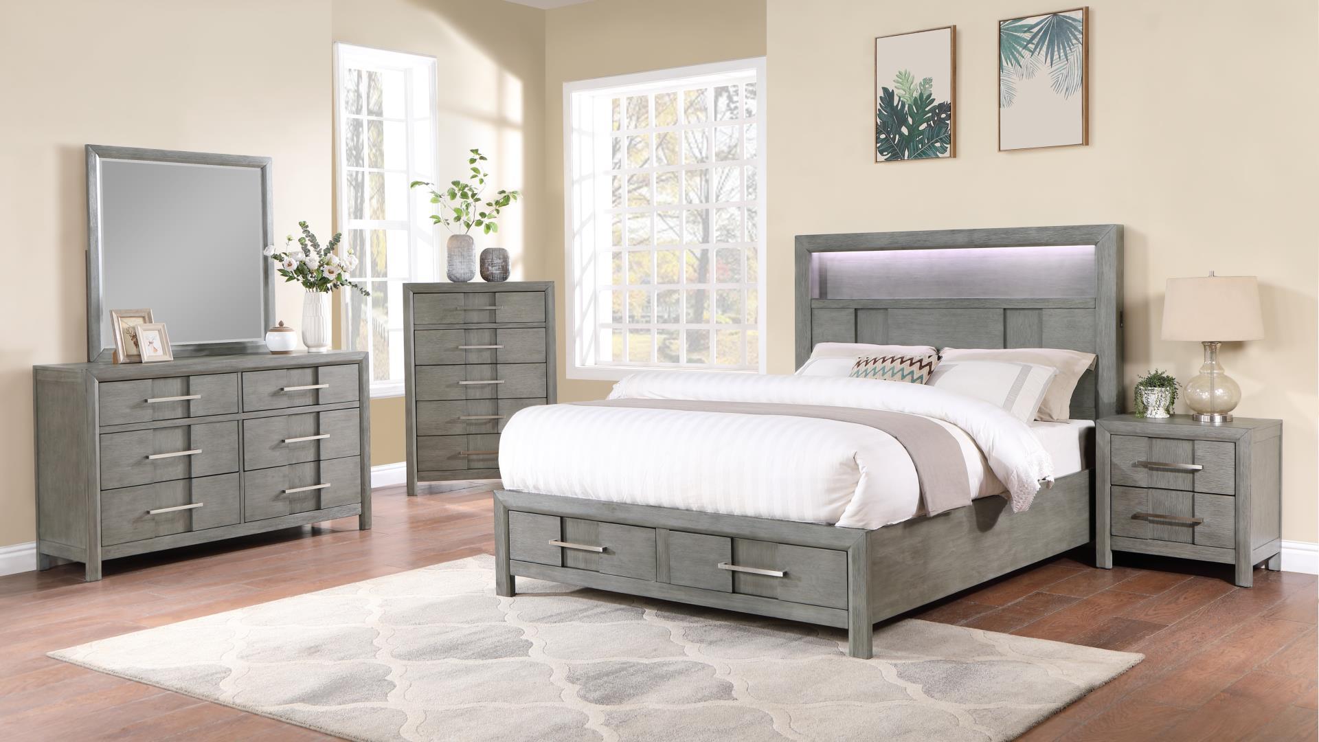 Kenzo Bedroom set in Gray