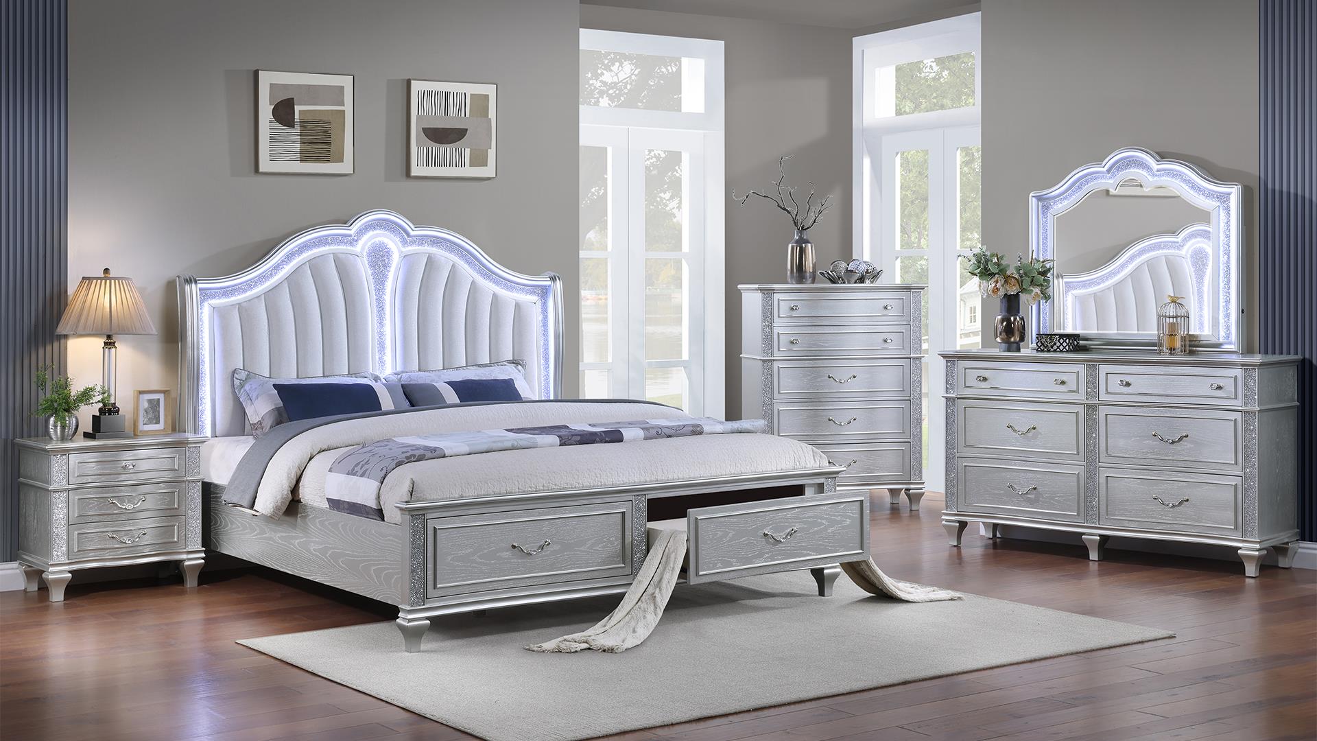 Mystic Bedroom Sets Silver
