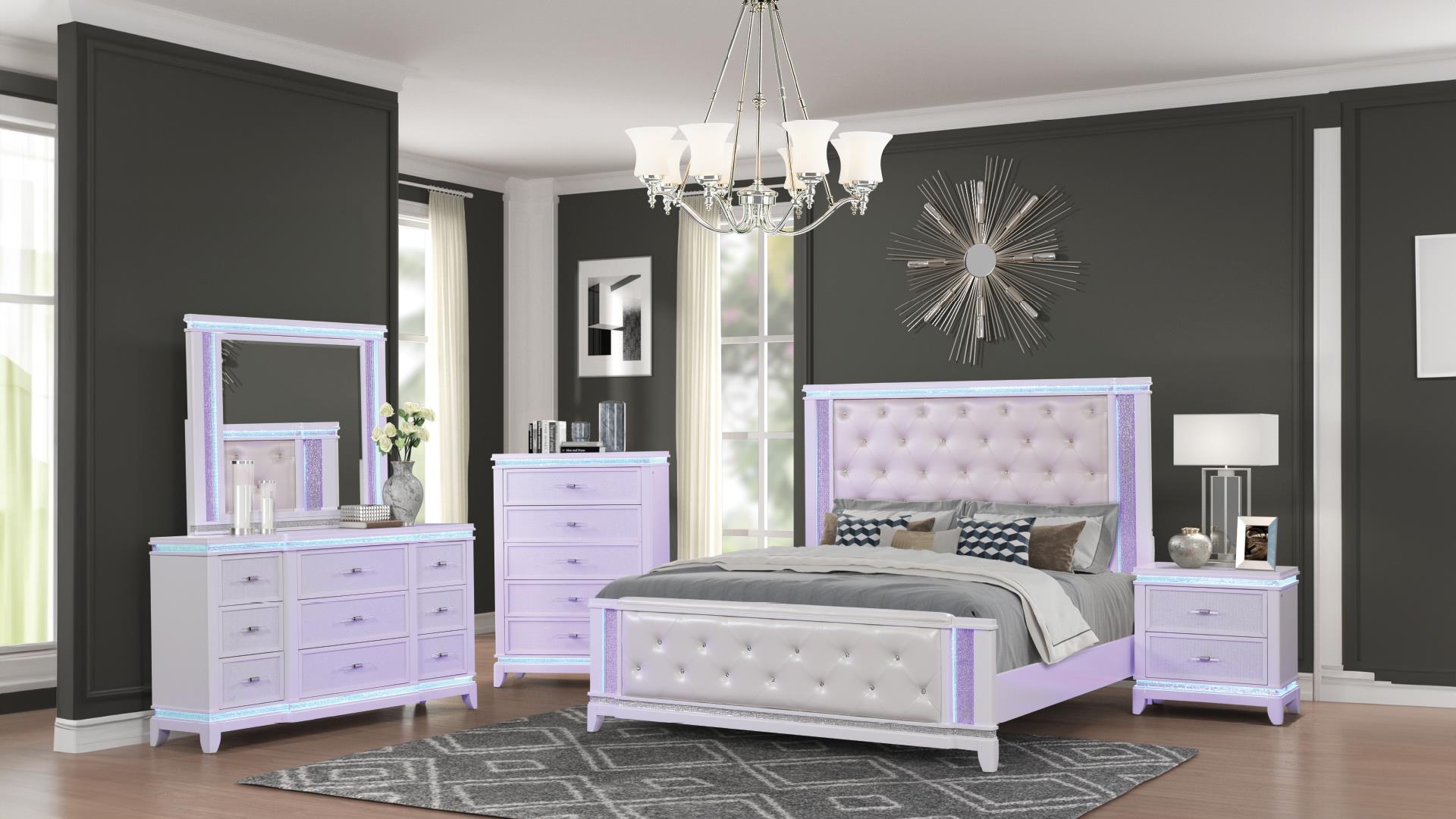 Opium Bedroom Set Milky White